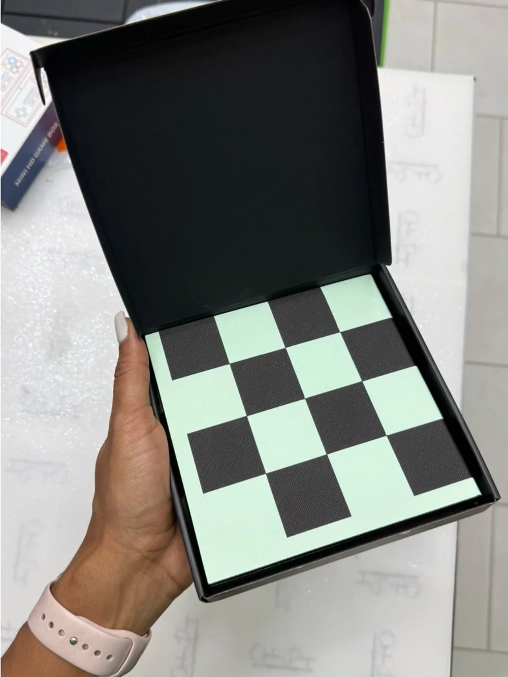 FWP Prada Beauty Checkerboard - Mint & Black - Picture 4 of 4